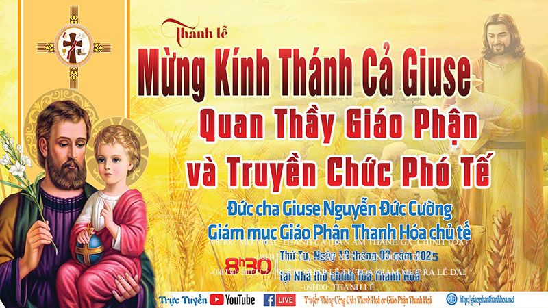 chuong trinh dai le thanh giuse va truyen chuc pho te