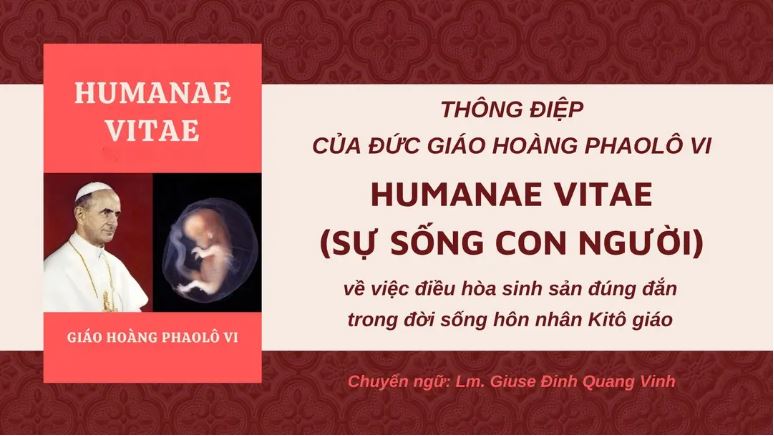 thong diep humanae vitae su song con nguoi ve viec dieu hoa sinh san dung dan trong doi song hon nhan kito giao