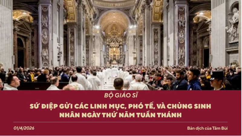 su diep bo giao si gui cac linh muc pho te va chung sinh nhan ngay thu nam tuan thanh 2026