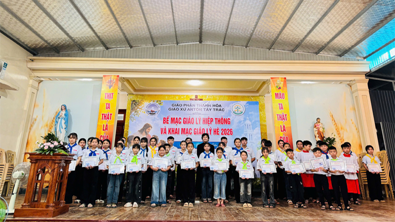 giao xu an ton tay trac be mac chuong trinh giao ly he 2026 va khai mac chuong trinh hiep thong “den – hoc – cung giesu”