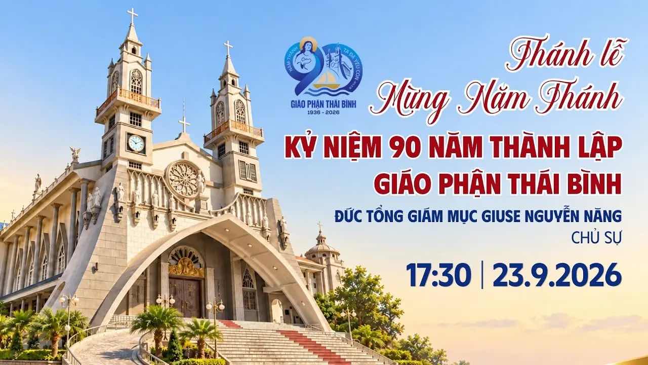 truc tiep thanh le mung tam thanh ky niem 90 nam thanh lap giao phan thai binh luc 17 gio 30 ngay 23.09.2026