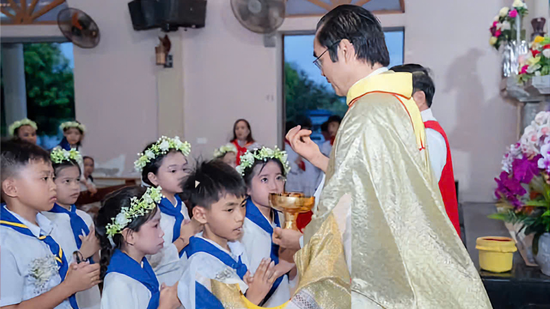 giao xu dong quang hong an thanh the trong thanh le vong mung trong the duc maria hon xac len troi