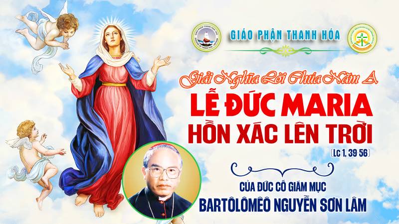 le ðuc me hon xac len troi  ðen gan ben chua yesu nhu ðuc me