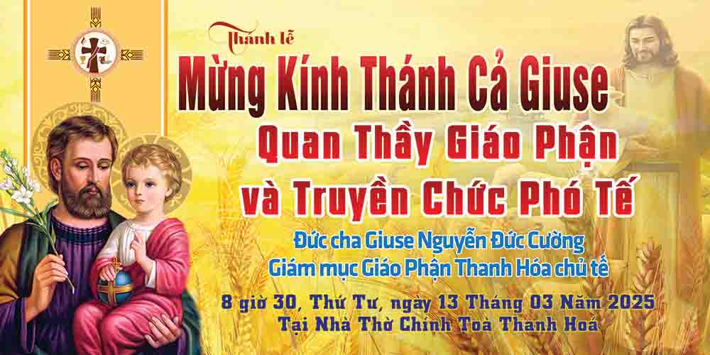 chuong trinh dai le thanh giuse va truyen chuc pho te