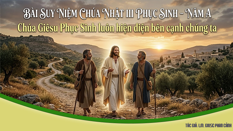 bai suy niem chua nhat iii phuc sinh – nam a | chua giesu phuc sinh luon hien dien ben canh chung ta