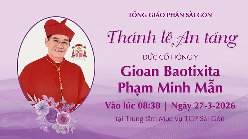 thanh le an tang dhy gb pham minh man | 830 ngay 27 3 2026 | trung tam muc vu tgp sai gon