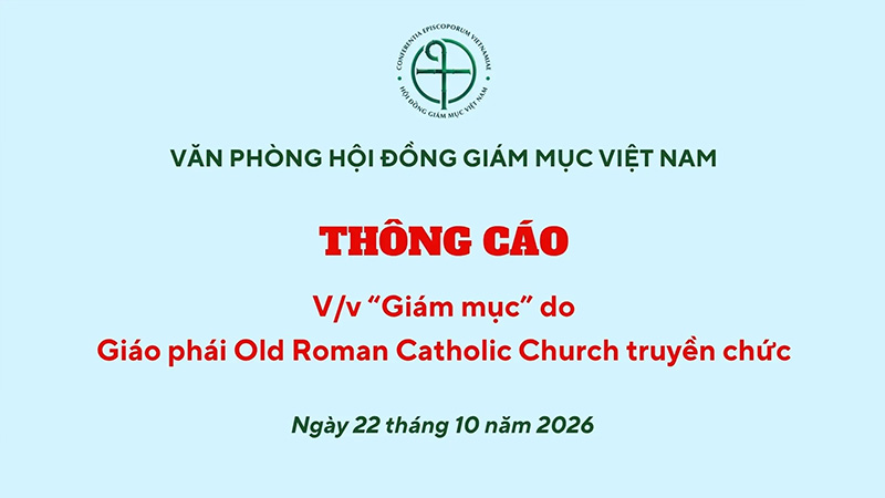 van phong hoi dong giam muc viet nam thong cao ve “giam muc” giao phai old roman catholic truyen chuc