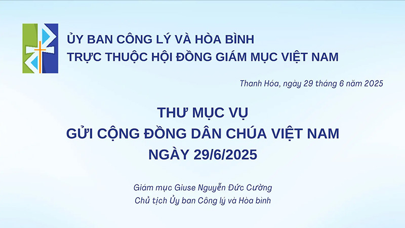 thu muc vu cua uy ban cong ly va hoa binh gui cong dong dan chua viet nam ve hinh phat tu hinh