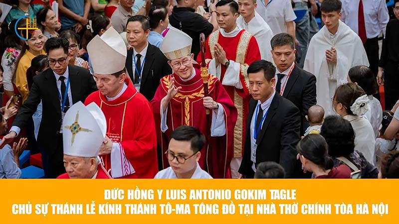duc hong y luis antonio g. tagle chu su thanh le kinh thanh toma tong do tai nha tho chinh toa ha noi