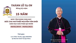 thanh le ta on 15 nam hong an giam muc cua duc cha mattheo nguyen van khoi