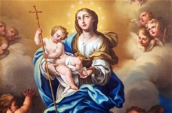 trong mua chay me maria chi cho chung ta cach chia se cuoc kho nan cua chua kito.