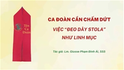 ca doan can cham dut viec “deo day stola” nhu linh muc