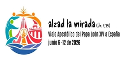 logo va khau hieu chuyen vieng tham cua duc thanh cha tai tay ban nha