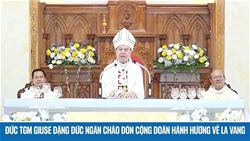 duc tong giam muc giuse dang duc ngan chao don cong doan hanh huong ve tham du dai hoi duc me la vang lan thu 32
