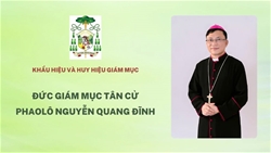 y nghia khau hieu va huy hieu cua duc giam muc phu ta tan cu phaolo nguyen quang dinh