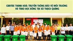 ???????caritas thanh hoa truyen thong bao ve moi truong va trao hoc bong tai xa thach quang