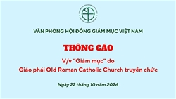 van phong hoi dong giam muc viet nam thong cao ve “giam muc” giao phai old roman catholic truyen chuc