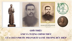 giao phan can tho gioi thieu anh va tuong chinh thuc cua chan phuoc phanxico xavie truong buu diep