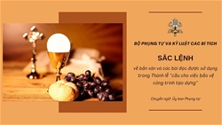 ???????sac lenh ve ban van va cac bai doc duoc su dung trong thanh le “cau cho viec bao ve cong trinh tao dung”