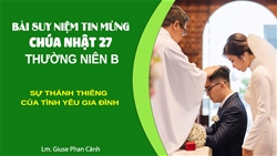 bai suy niem tin mung chua nhat 27 thuong nien b