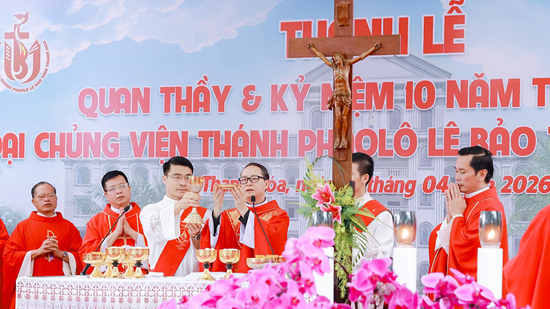 dai chung vien thanh phaolo le bao tinh thanh hoa mung kinh thanh quan thay va ky niem 10 nam thanh lap 2016 2026