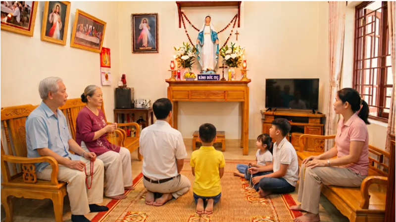 Lần chuỗi Mân Côi để nên thánh