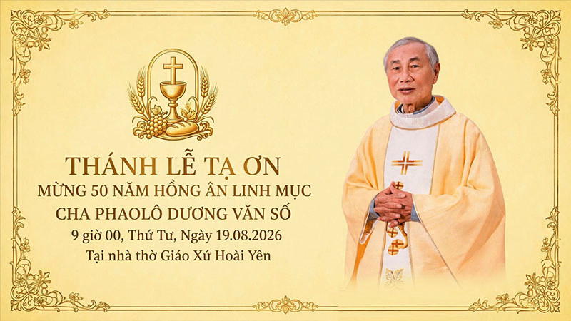 thanh le ta on mung 50 nam hong an linh muc cua cha phaolo duong van so
