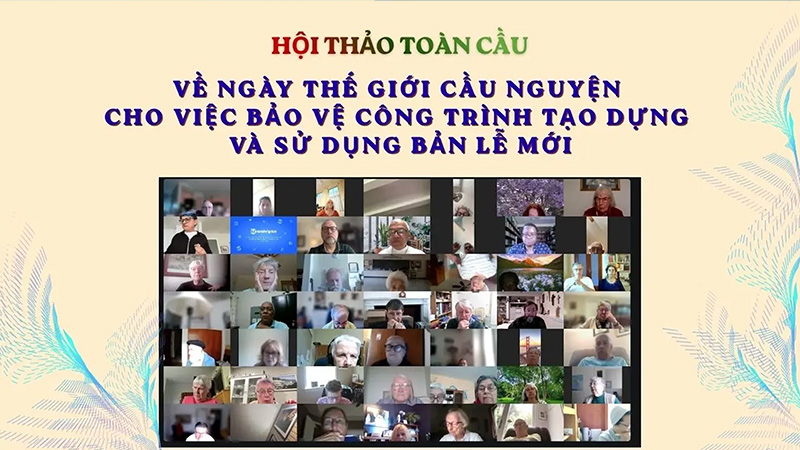 hoi thao toan cau ve ngay the gioi cau nguyen cho viec bao ve cong trinh tao dung va su dung ban le moi