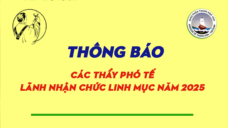 giao phan thanh hoa thong bao cac thay pho te lanh nhan chuc linh muc nam 2025