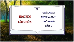 hoc hoi loi chua chua nhat le minh mau chua kito   nam c
