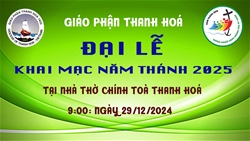 truc tuyen dai le khai mac nam thanh 2025 tai nha tho chinh toa giao phan thanh hoa 9h00 ngay 29122024